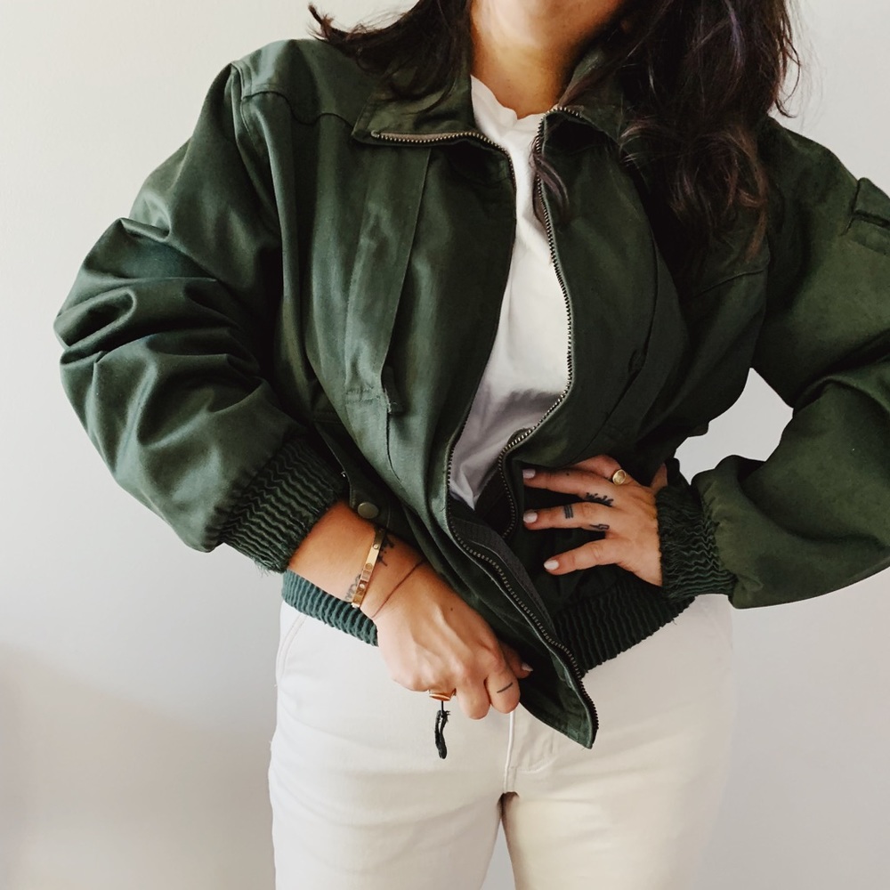 French Aviation Vintage Original Military Jacket
